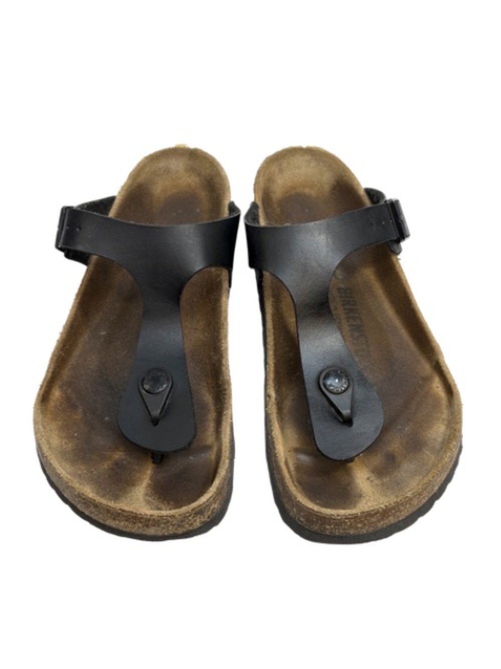 Birkenstock Gish Black Leather Sandals | 37